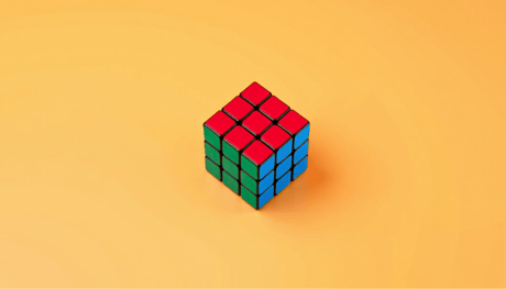 A solved Rubik’s cube